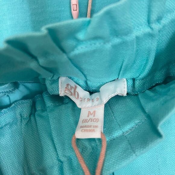gb girls 2 piece blue ruffle set size M 8/10 nwt - Picture 4 of 9